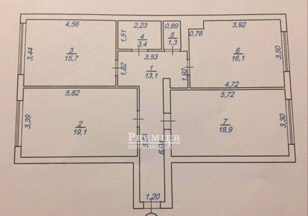 3-кімнатна квартира з ремонтом у Фонтанці! Одесса - изображение 1