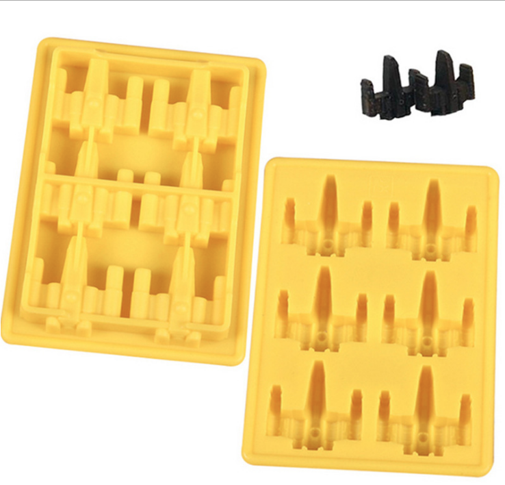 Силиконовая 3 форма для льда Звездный истребитель - (код 00454) Київ - зображення 6