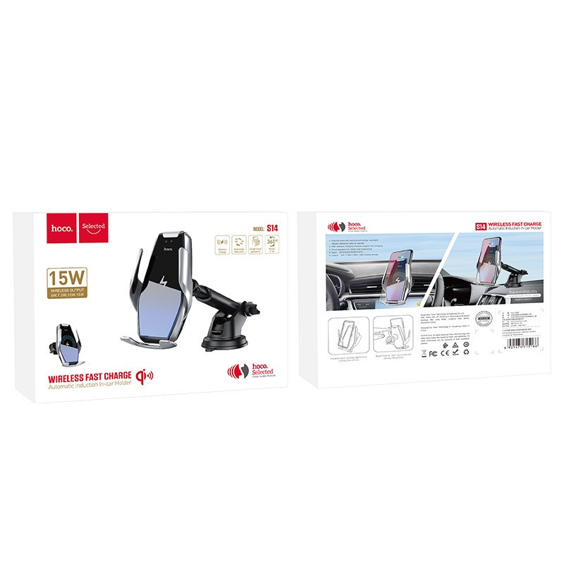 Автодержатель с БЗУ Hoco S14 Херсон - зображення 6