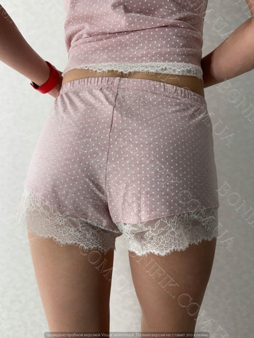 Женский комплект пижамы (шорты+майка) из коллекции "Peachy Pearl" (арт. LPK 4070/39/01) Кривой Рог - изображение 5