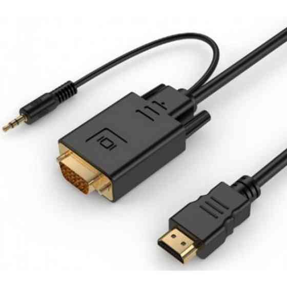 Кабель Cablexpert HDMI-VGA-3.5мм V1.4 (M/M) 3 м Чорний (A-HDMI-VGA-03-10) (Код товару:42074) Харьков