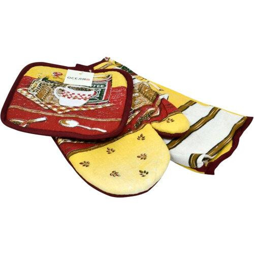 Кухонний набір Оселя Coffee 71-72-030 3 предмета Київ - зображення 1