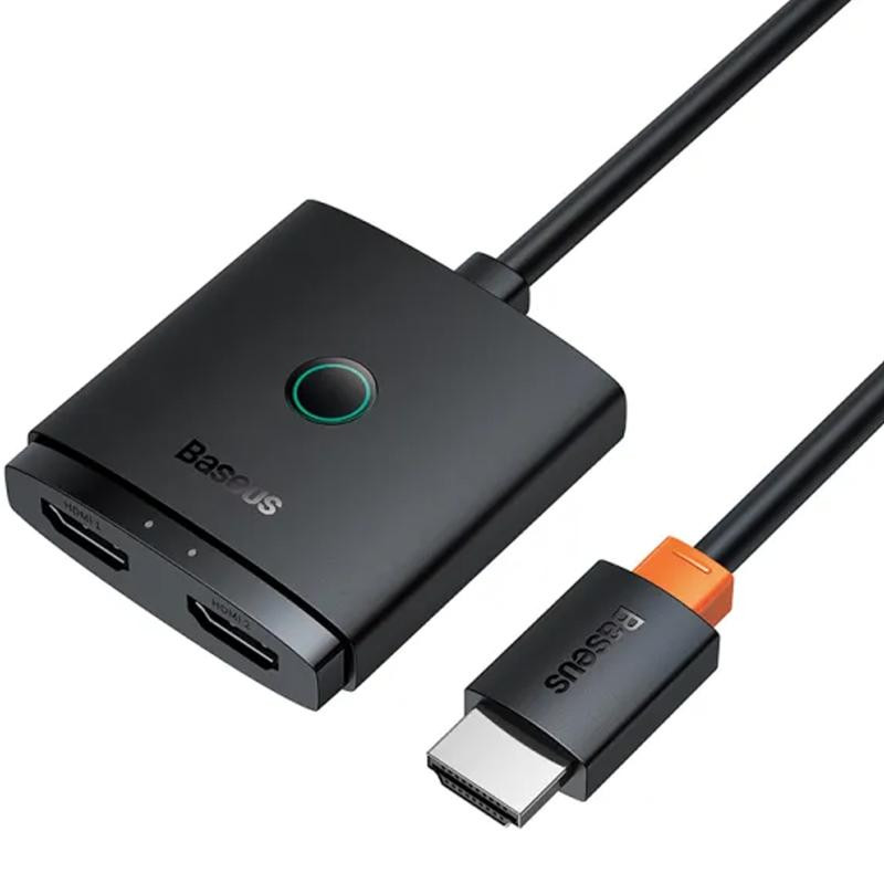 Переходник HUB Baseus AirJoy Series 2in1 HDMI to HDMI/HDMI (B01331105) Херсон - изображение 1