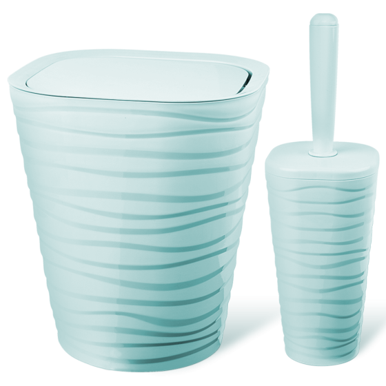 Набор для ванной комнаты Planet Welle 2 предмета серо-голубой Киев