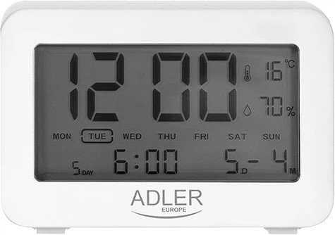 Термогигрометр Adler AD 1196 white 15х17х23 см белый Київ - зображення 2