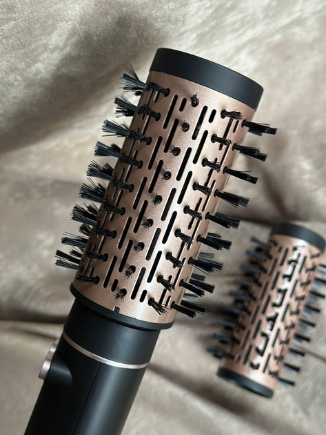 Фен браш стайлер з насадкою, що обертається RAF R.421 електричний гребінець Чорний 1000 Вт Киев - изображение 2