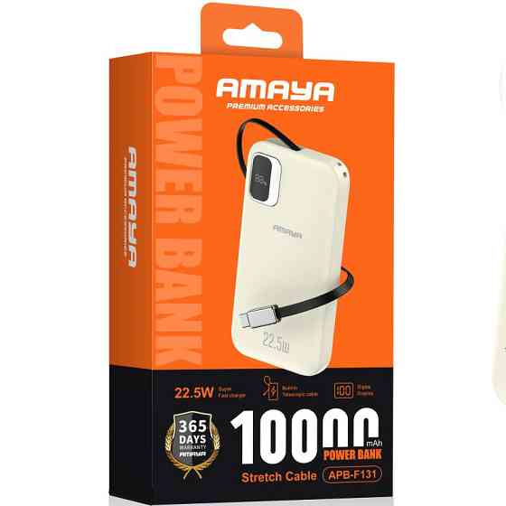 Портативное ЗУ Power Bank Amaya F131 22.5W with display and cable 10000 mAh Херсон