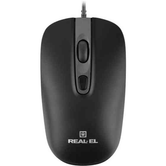 Мишка REAL-EL RM-222 USB Black (EL123200040) Харків