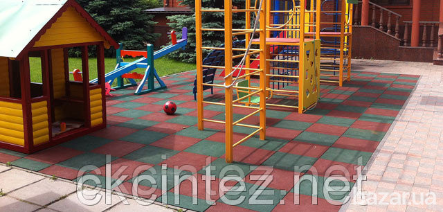 Резиновое напольное покрытие для детских площадок Київ - зображення 1