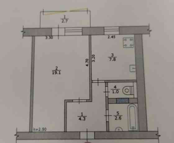 Продам. 1-к.кв. 3/5, М'ясокомбінат. вул.Зимових Походів Дніпро