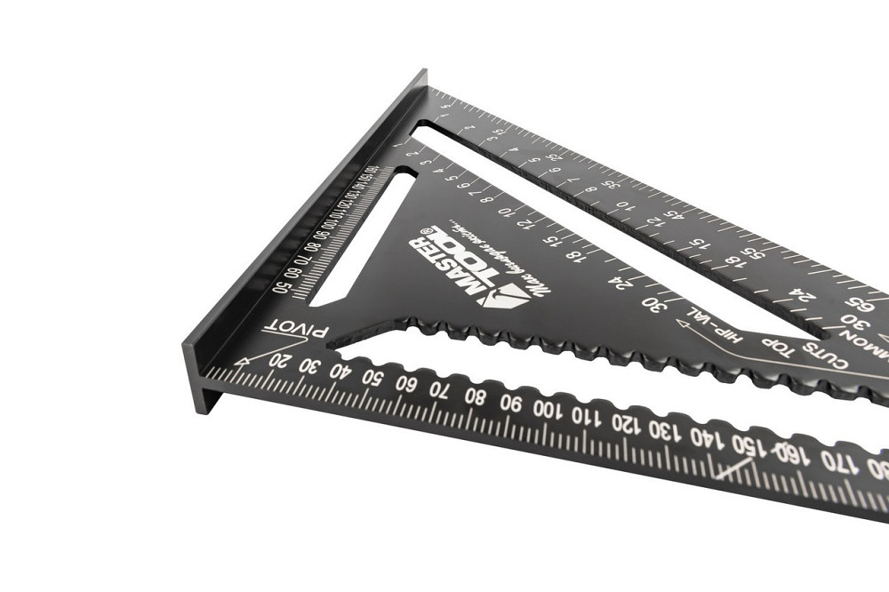 Угольник плотника MASTERTOOL SWANSON 300 мм AL 30-3519 Харків - зображення 3