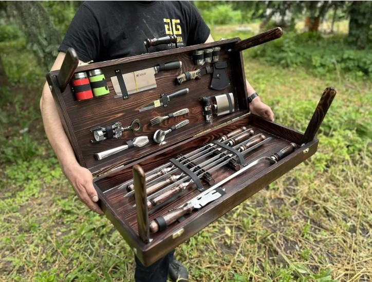 Шампура з дерев'яною ручкою.Набори на подарунок.Набір для чоловіка. Умань Умань - зображення 5