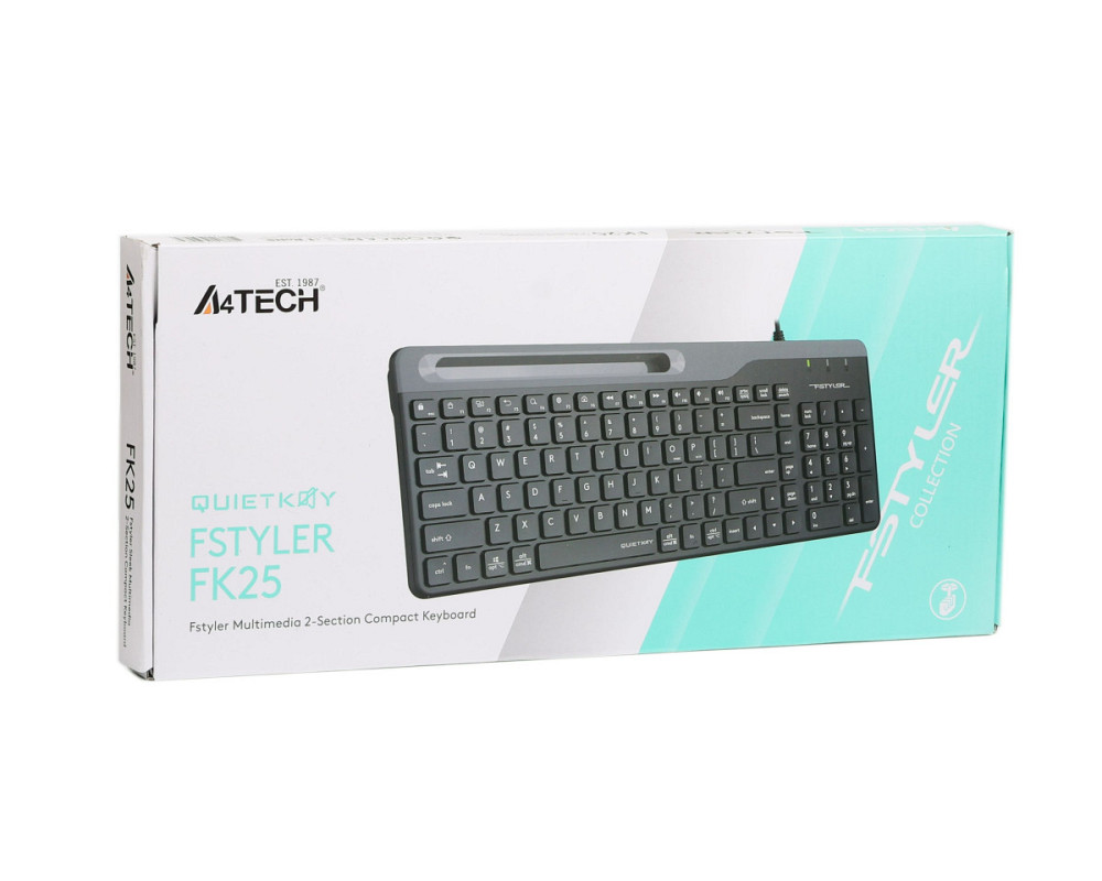 Клавиатура компьютерная проводная A4Tech Fstyler FK25(Black) черная Київ - зображення 6