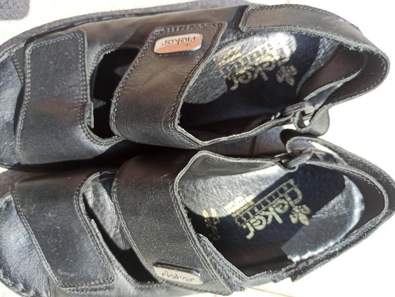 Комфортні шкіряні босоніжки, сандалії Rieker Верхнеднепровск - изображение 5