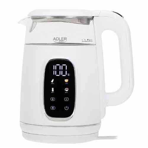 Электрочайник Adler AD 1305 white silver 1.7 л белый с серебристым Київ