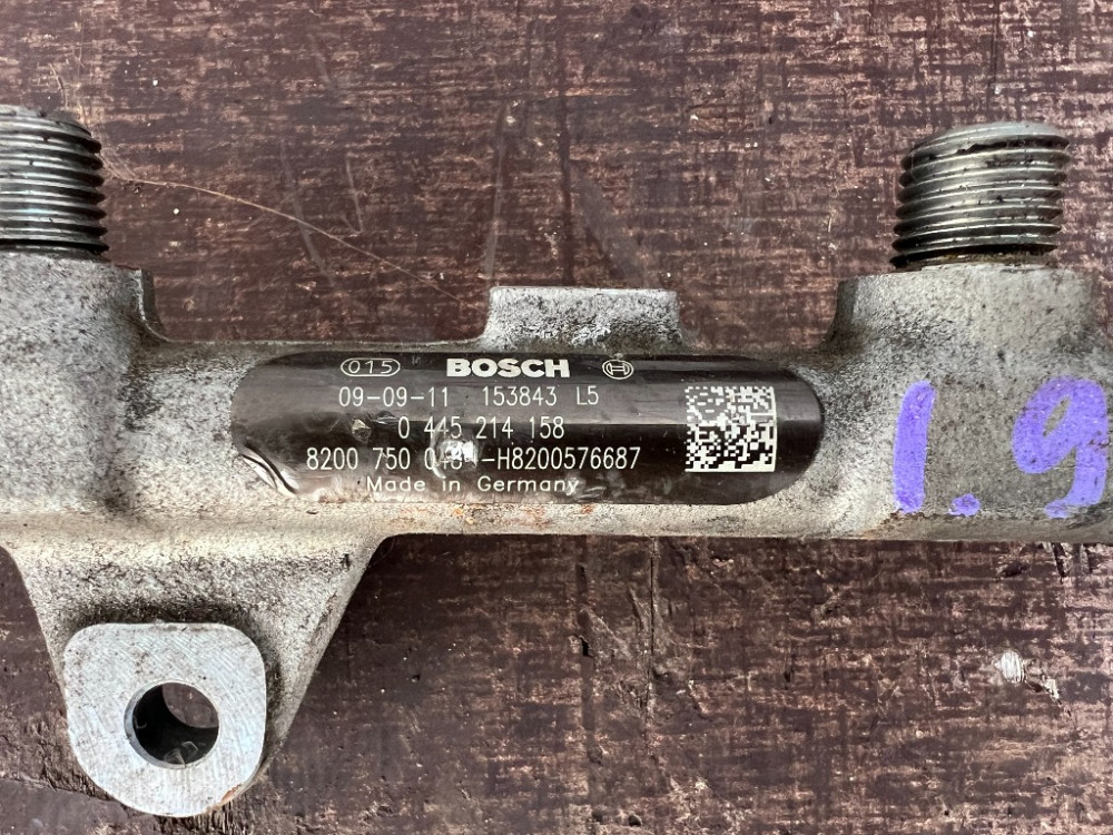 Топливная рейка (рампа форсунок) Renault Megane II 1.9 dci 2002-2008 (0445214158) Ковель - зображення 2