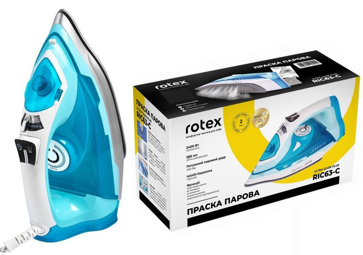 Утюг Rotex Ultra Glide Plus RIС63-С 2400 Вт Київ - зображення 1