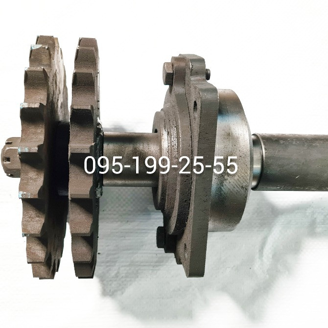 Вал приводу бітера ПРТ-10; опора валу приводу бітера ПРТ-10; зірочка Z-22, d-40 ПРТ-10 Днепр - изображение 1