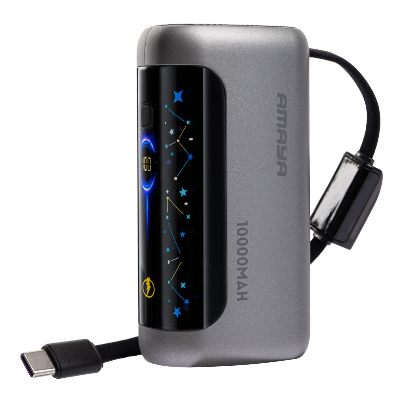 Уценка Портативное ЗУ Power Bank Amaya F040C PD22.5W with display and cable 10000 mAh Херсон - зображення 1