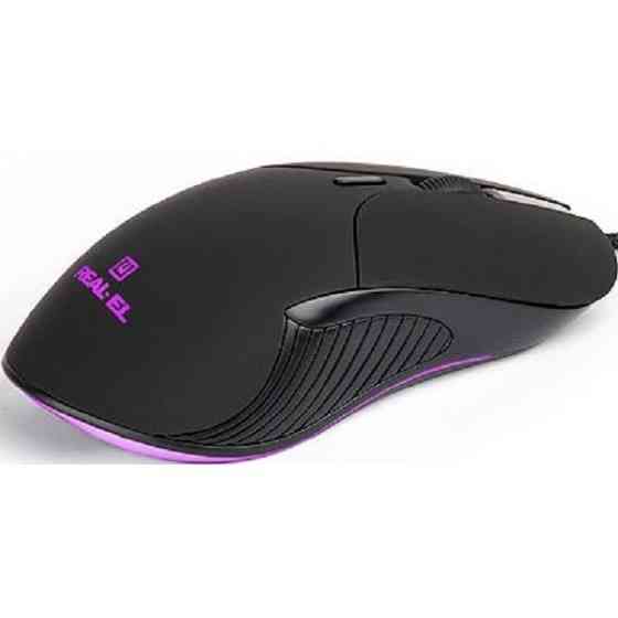 Мишка REAL-EL RM-295 USB Black (EL123200031) Харків