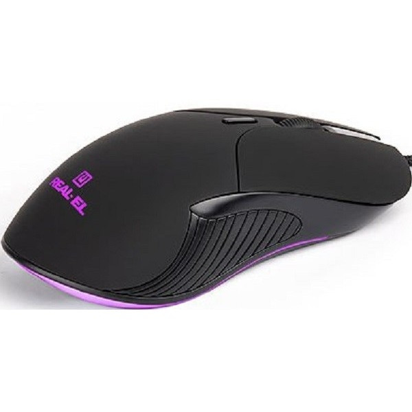 Мишка REAL-EL RM-295 USB Black (EL123200031) Харьков - изображение 3