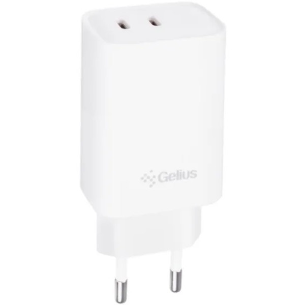 Мережевий зарядний пристрій Gelius Dos GP-HC062 40W 2Type-C White (Код товару:41362) Харьков - изображение 1
