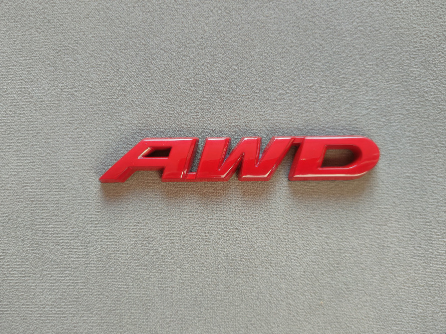 Наклейка на авто AWD Металлическая красная не ржавеет Киев - изображение 5