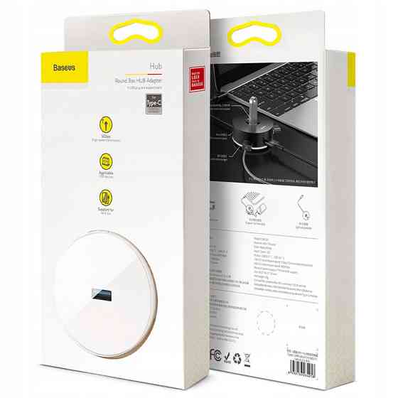 Переходник HUB Baseus Round Box Type-C to USB 3.0 + 3USB 2.0 (CAHUB-G) Херсон