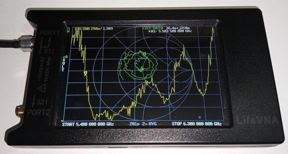 Антенна 2350-2570MHz 12dBi/5700-5960MHz 3dBi, до 15W Yagi FPV двухчастотная, RP SMA Дніпро - зображення 9