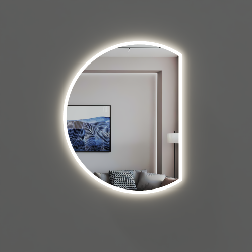 Дзеркало з LED підсвічуванням 700 х 570 мм. Київ - зображення 1