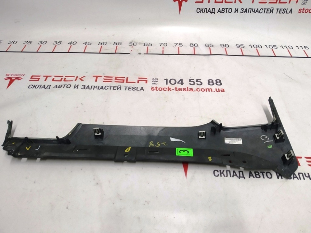 2Декоративная накладка центральной панели пассажирская PIANO BLACK MATA Tesla model S, model S REST, Киев - изображение 9