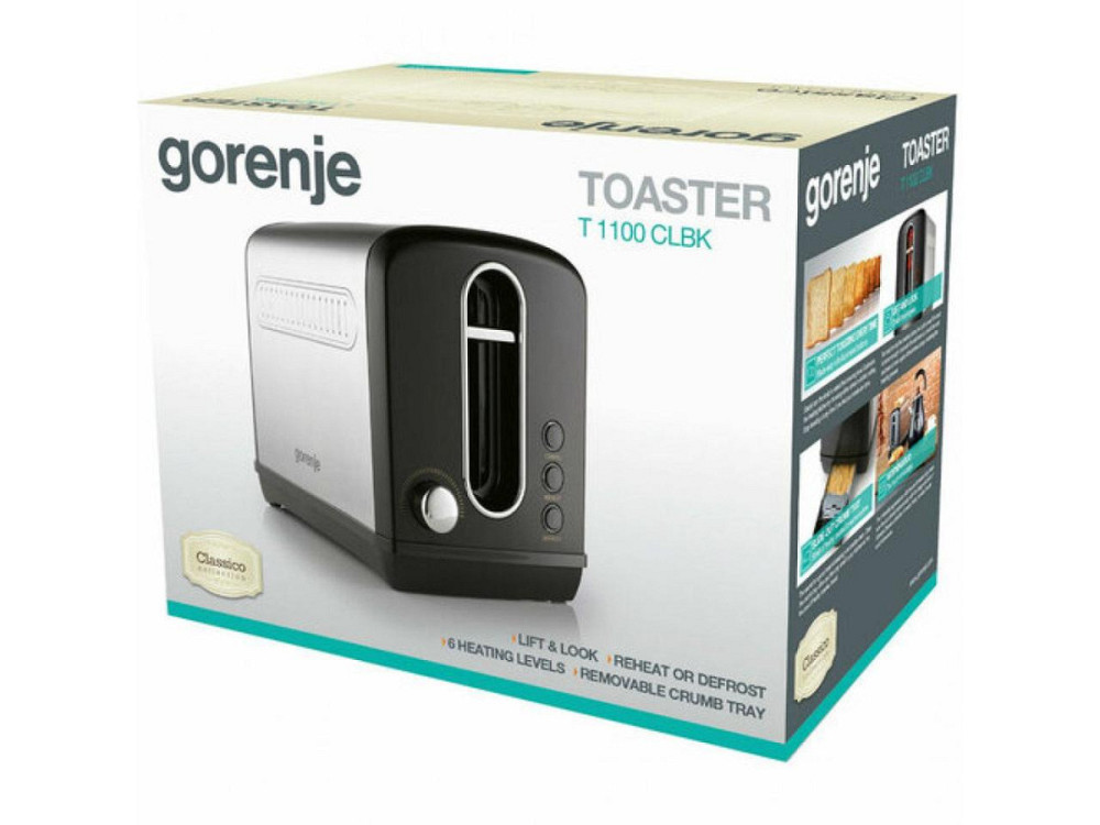 Тостер Gorenje T-1100-СLBK 1100 Вт черный Київ - зображення 5