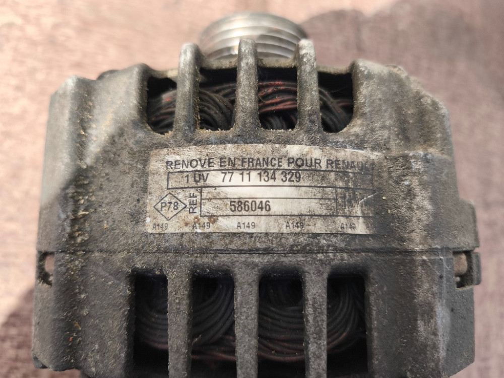 Генератор 125A Opel Vivaro 1.9 / 2.5 dci 2001-2006 (7711134329) Ковель - зображення 3