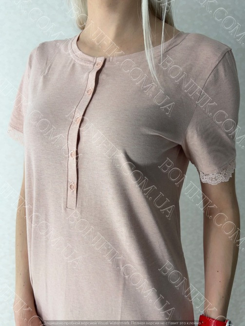 Женская ночная сорочка с коротким рукавом "Grace" (арт. LDK 103/21/01) Кривий Ріг - зображення 10