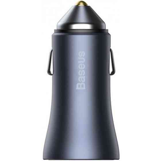 Автомобільний зарядний пристрій Baseus Golden Contactor Pro Dual QC Car Charger U+C 40W Dark Gray (C Харків