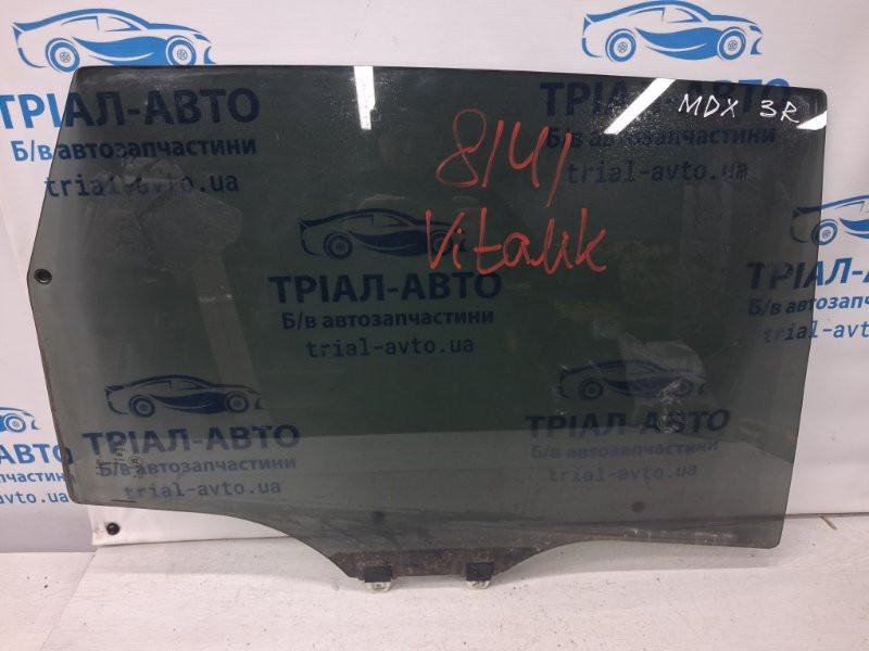 Стекло двери заднее правое Acura MDX 2006-2013 73400STXA01 (Арт. 71539) Київ - зображення 1