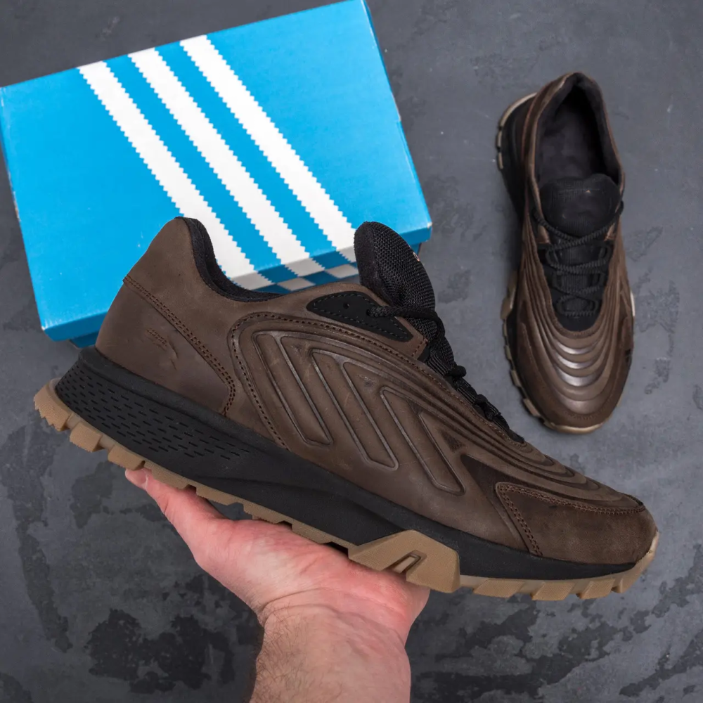 Мужские кожаные кроссовки Originals Ozelia Brown Київ - зображення 8