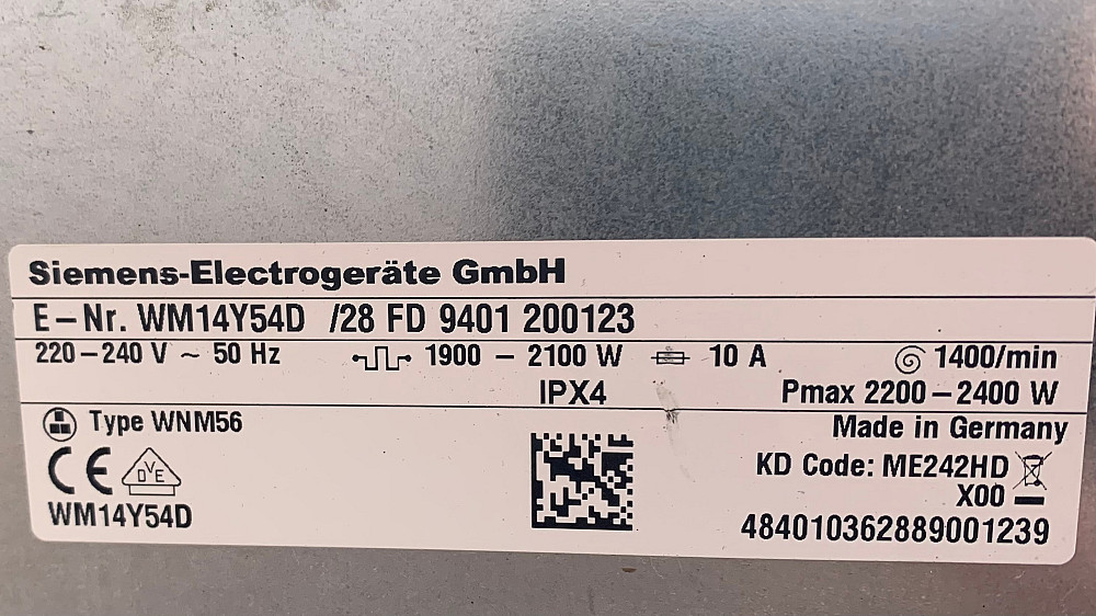 Пральна стиральная машина Siemens IQ800 Made in Germany Бережани - зображення 5