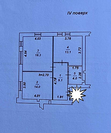 продажа 2-к квартира Киево-Святошинский, Хотов, 63000 $  - зображення 1