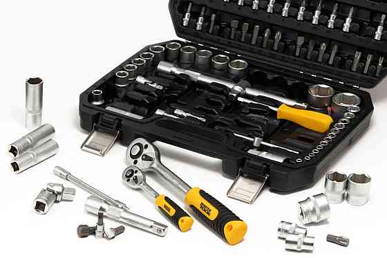 Набор инструментов MASTERTOOL ¼"&½" 94 шт 4-14 мм 10-32 мм CrV кейс с металлическими замками 78-5094 Харьков
