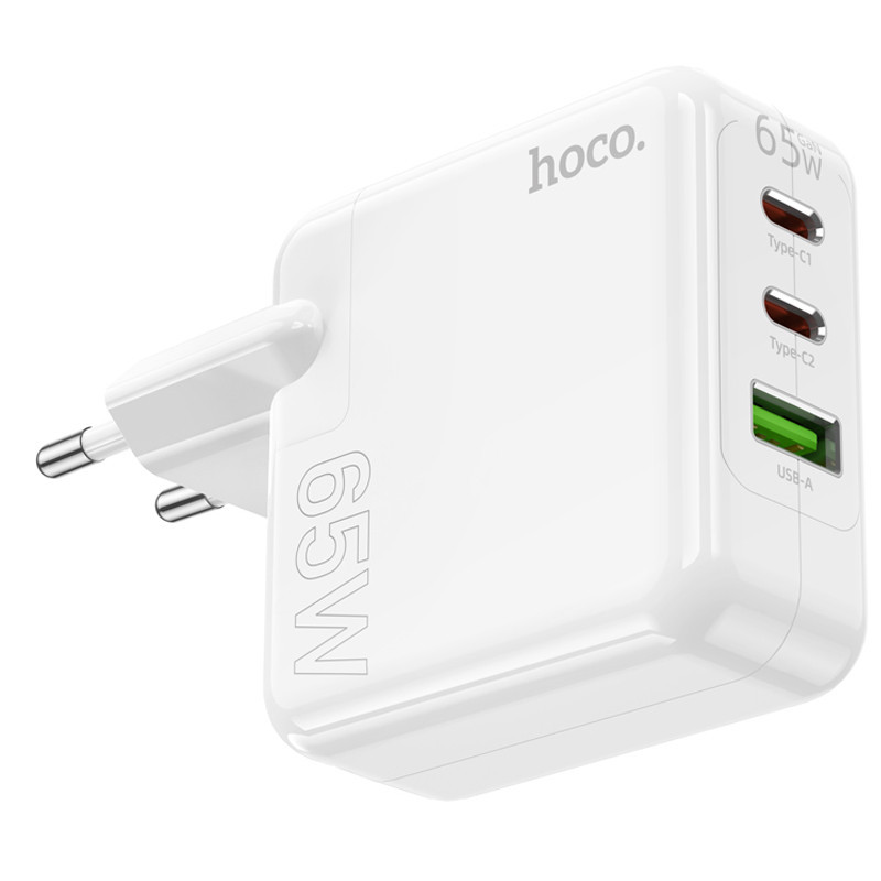 СЗУ Hoco C115A Header PD65W+QC3.0 (1USB-A/2C) Херсон - изображение 3