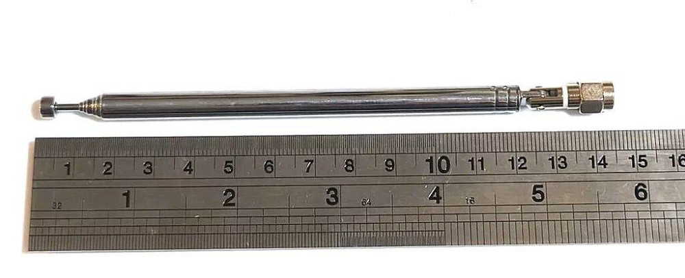 Антенна телескопическая 40 МГц - 6 ГГц, 50 Ом, SMA-male разъем (10606) Дніпро - зображення 5