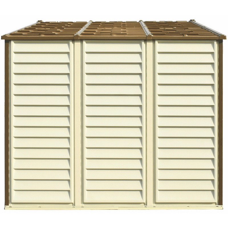 Сарай пластиковый Woodside 325x247x231 см слоновая кость, коричневая крыша Киев - изображение 7
