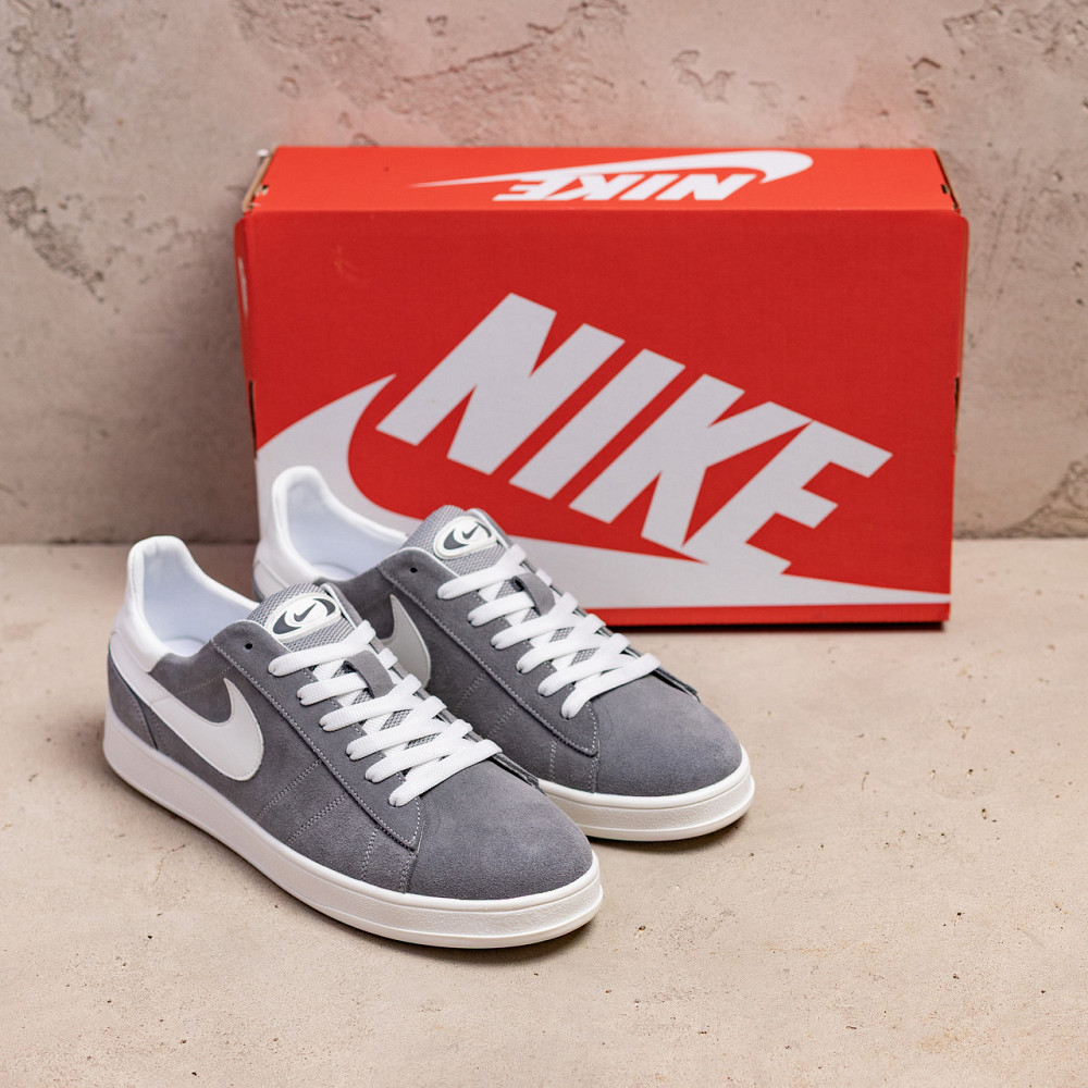 Мужские кожаные кеды Grey Київ - зображення 10