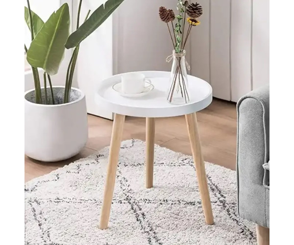 Стіл Осака журнальний круглий білий Дніпро - зображення 4