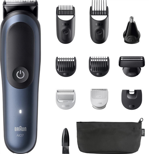 Машинка для стрижки волос Braun All-in-One Series 7 AIO7540 4 Вт синяя Київ - зображення 1