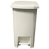 Ведро для мусора с педалью 9 л прямоугольное белое Planett Киев