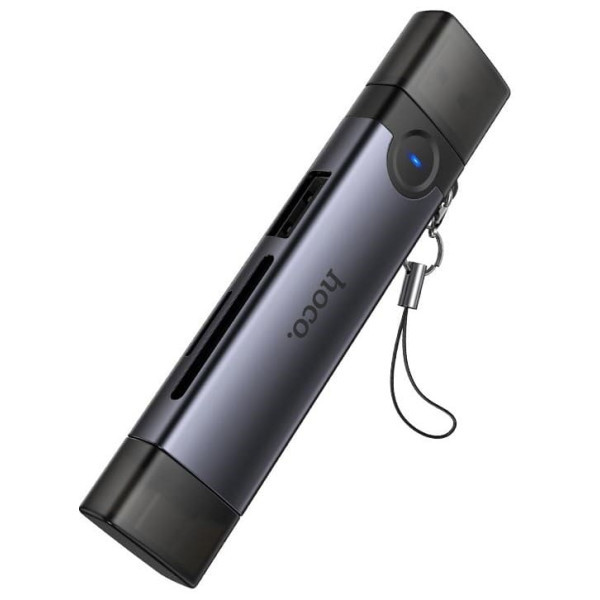 Кардрідер Hoco HB56 3-in-1 (Type-C+USB3.0) Black Харків - зображення 3