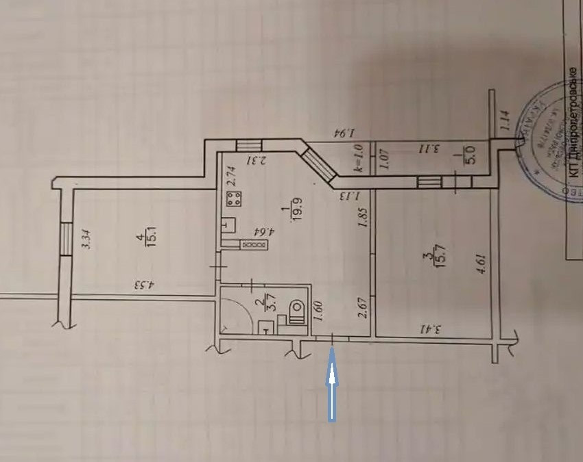 Продам 2-к квартиру (64м2) на пр. Мира 3, Левобережный-3 Днепр - изображение 10