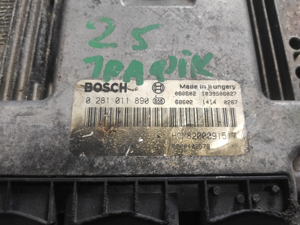 Блок управления двигателем Nissan Primastar 2.5 DCI 2001-2006 (0281011890) Ковель - зображення 2